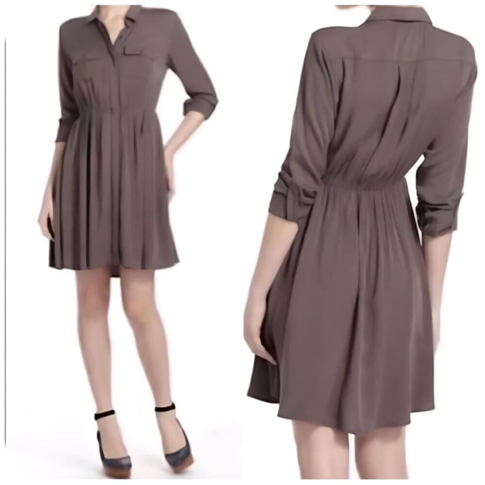 MAEVE Anthropologie Dakota Long Sleeve Safari Shirt Utility Dress Women's Size S